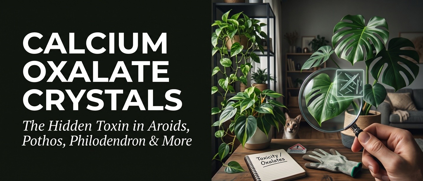 Calcium Oxalate Crystals: The Hidden Toxin in Aroids, Pothos, Philodendron & More