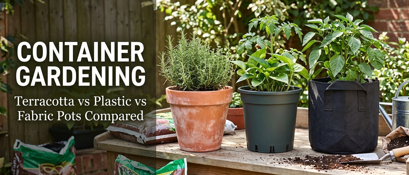 Container Gardening: Terracotta vs Plastic vs Fabric Pots Compared