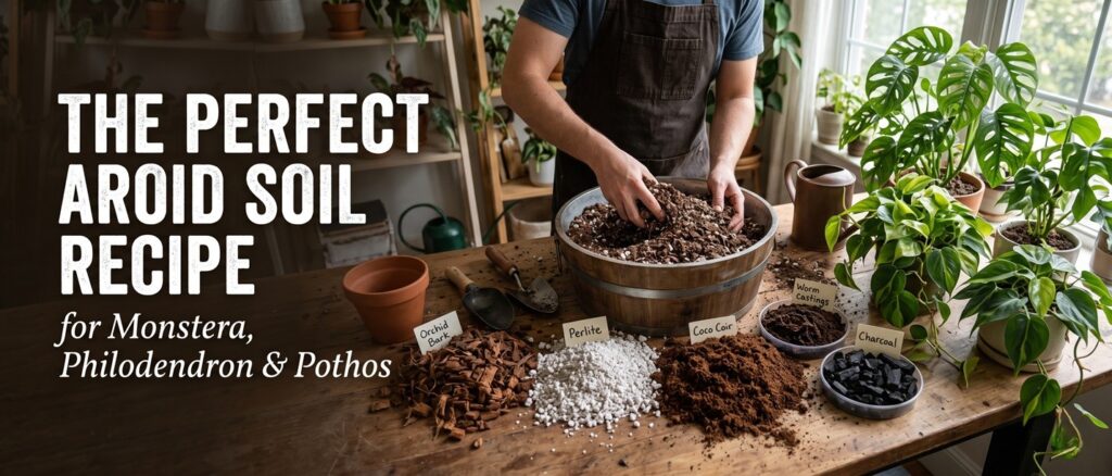 The Perfect Aroid Soil Recipe for Monstera, Philodendron & Pothos