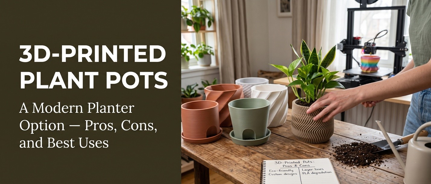 3D-Printed Plant Pots: A Modern Planter Option — Pros, Cons, and Best Uses