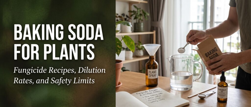 Baking Soda for Plants: Fungicide Recipes, Dilution Rates, and Safety Limits