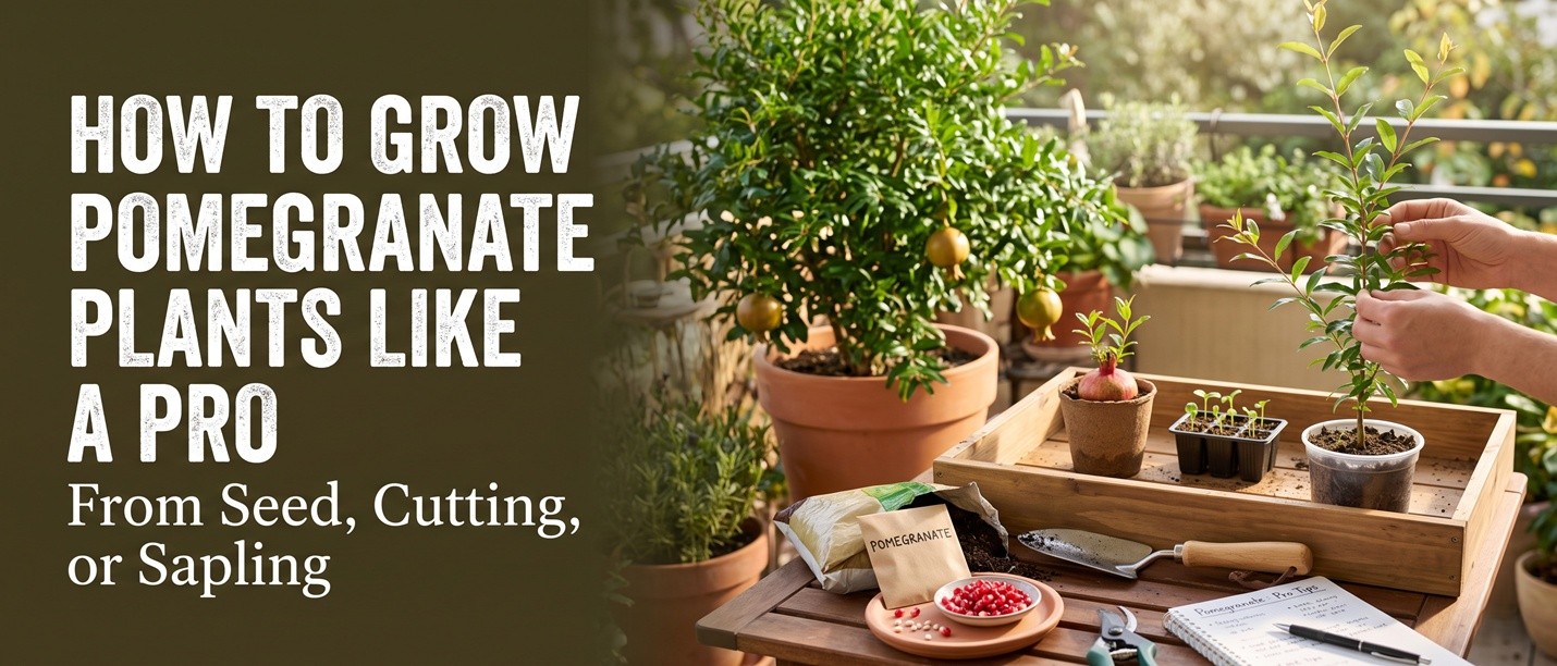 How to Grow Pomegranate Plants Like a Pro: From Seed, Cutting, or Sapling