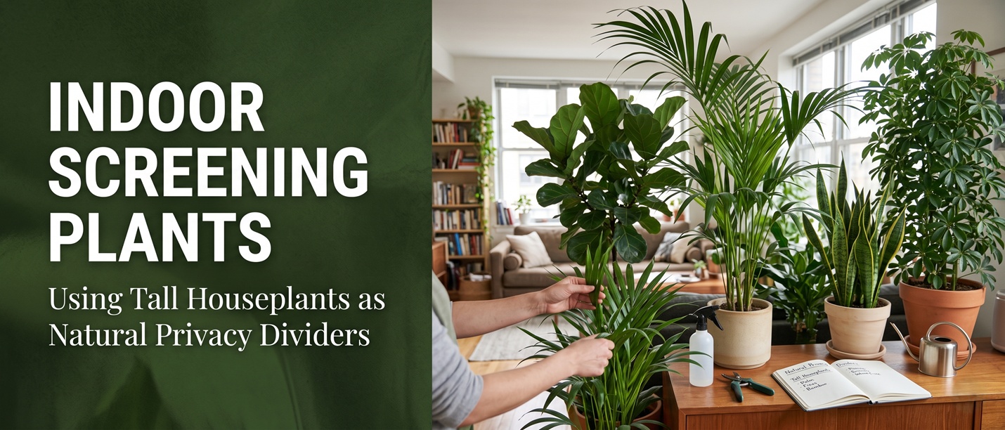 Indoor Screening Plants: Using Tall Houseplants as Natural Privacy Dividers