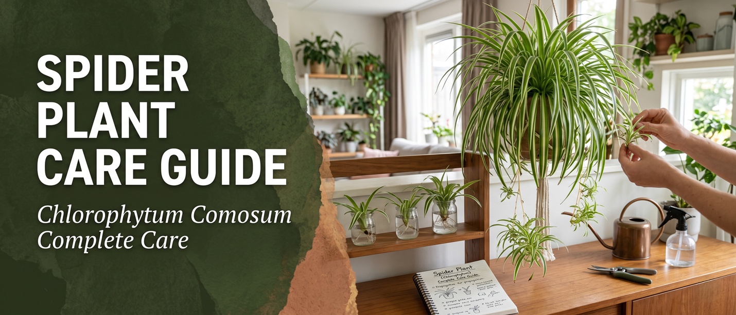 Spider Plant Care Guide: Chlorophytum Comosum Complete Care